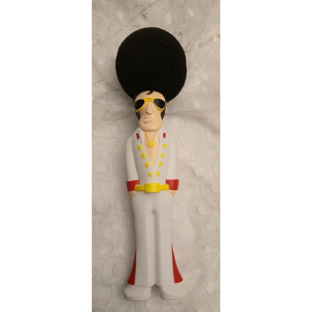 King Elvis Presley Shaped Sponge Novelty Karaoke Prop White Jumpsuit Design